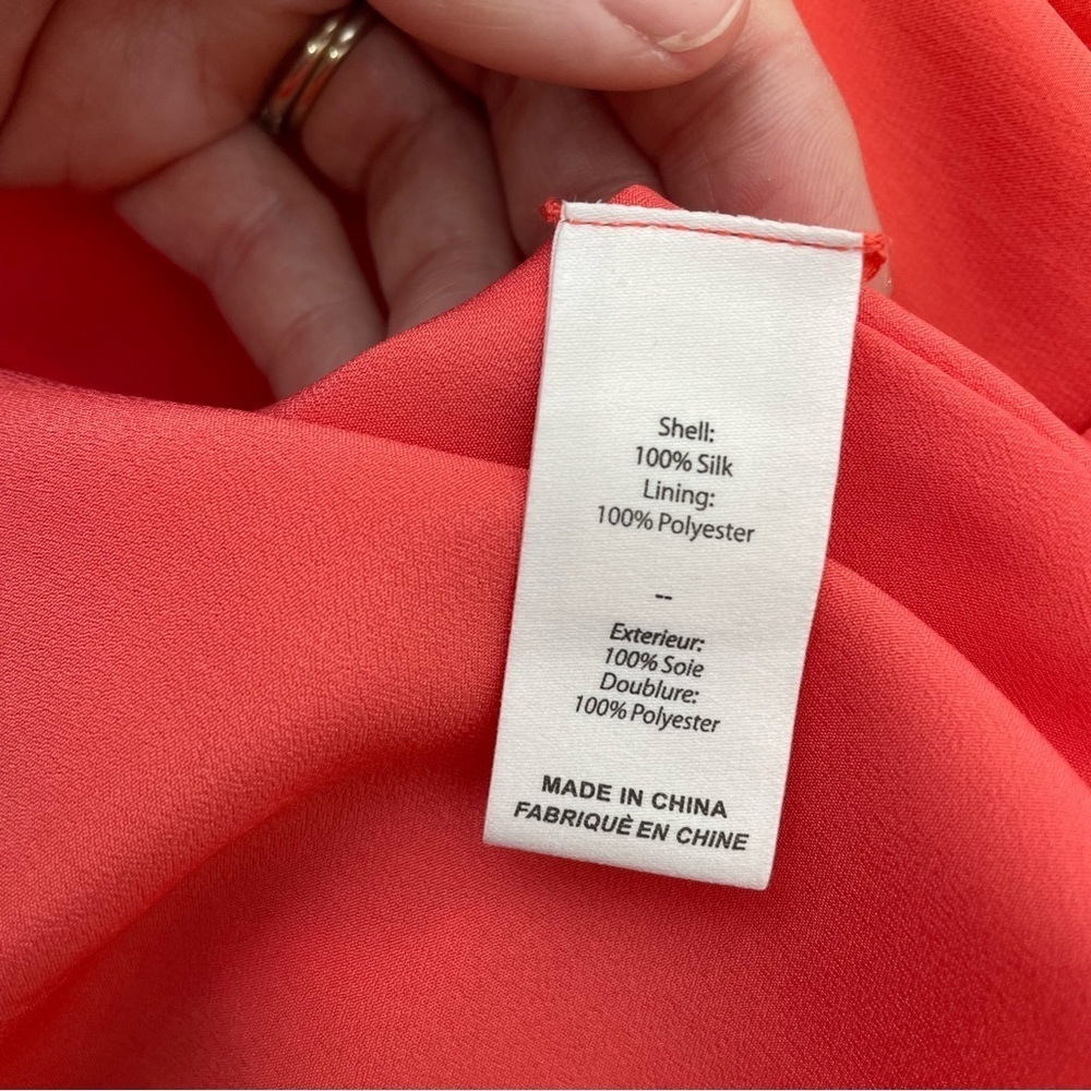 Cinq A Sept Stace One Shoulder Silk Blouse - Picture 9 of 12